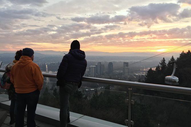 Aerial Tram Ride with Doughnuts at Sunrise in Portland Oregon - A Craft Coffee Stop Before the Tram