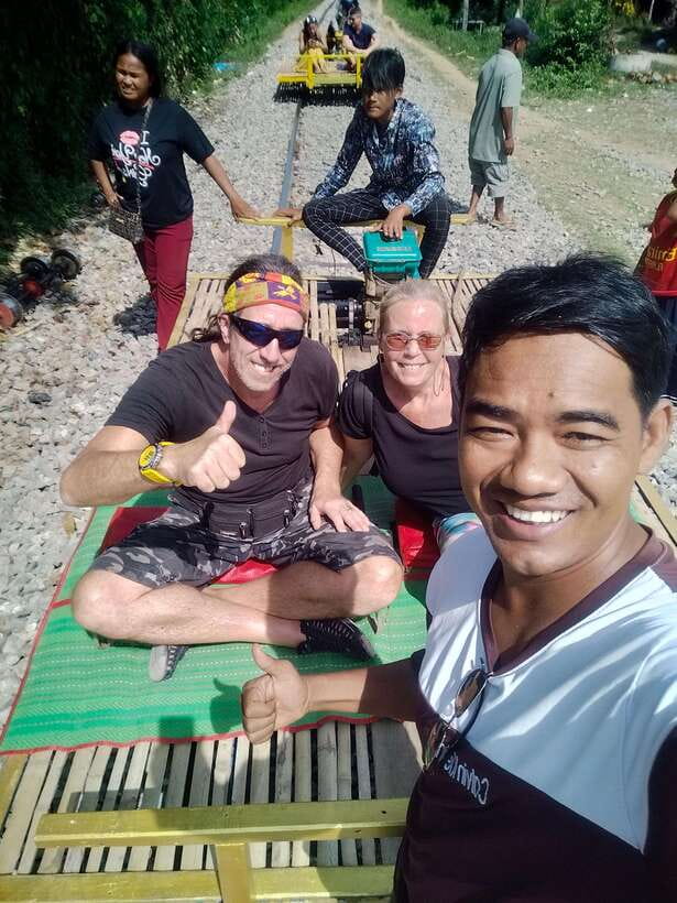 Afternoon Tour: Bamboo Train, Killing Cave &Bat Cave - The countryside road to Phnom Sampeau