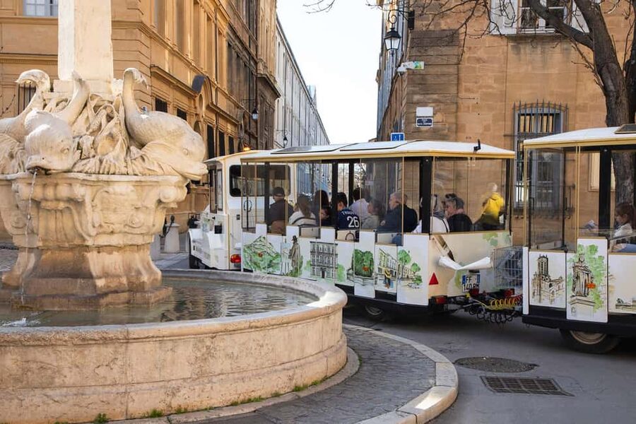 Aix-en-Provence by Electric Tourist Train – City Center Circuit - Starting at the Paul Cezanne Statue