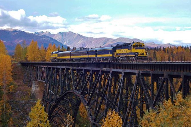Alaska Railroad Anchorage to Denali One Way - Along the Knik River and Chugach Mountains