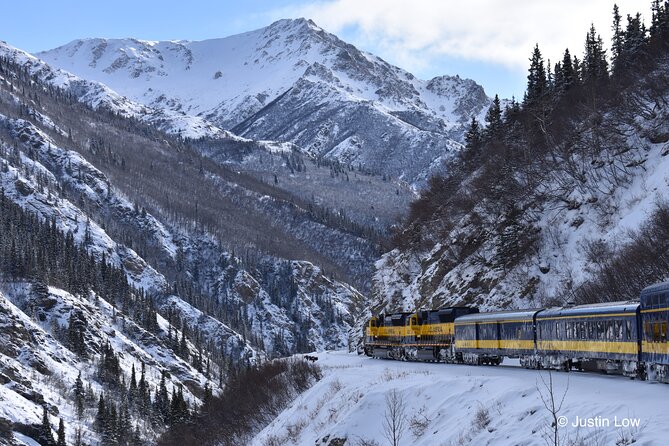 Alaska Railroad Aurora Winter Anchorage to Fairbanks One Way - Broad Pass and the Alaska Range