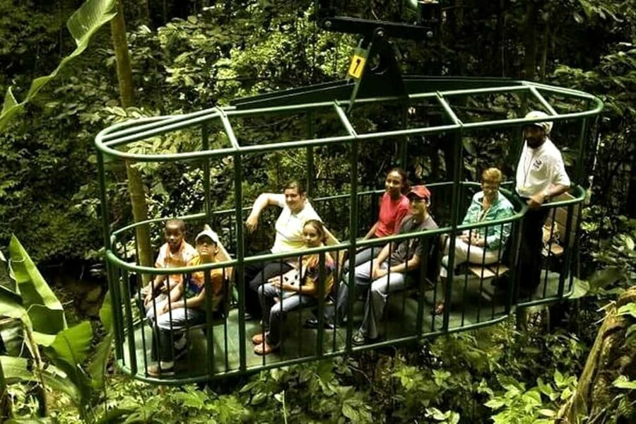 Babonneau/Castries: Rainforest Zip Line, Tram, and Hike Tour - The aerial tram is the gentle opening