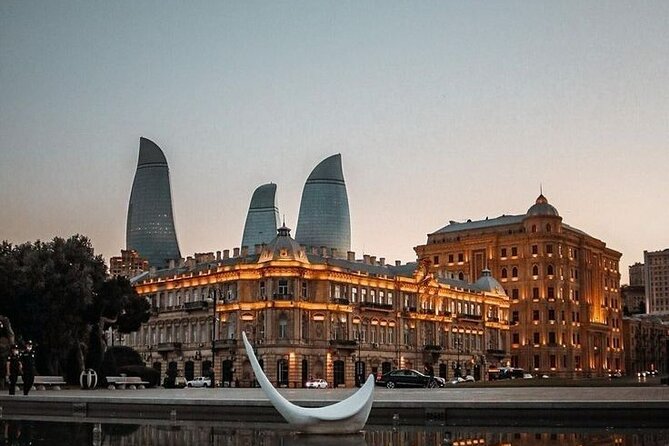 Baku City Sights Guided Night Walking Tour with Funicular - Baku Boulevard and the waterfront sights