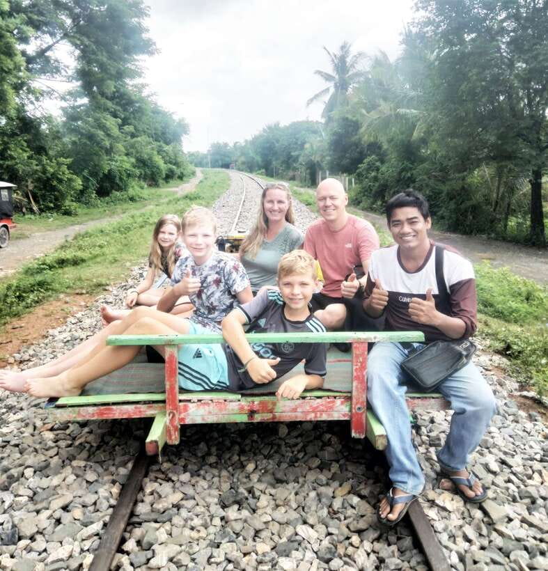 Bamboo Train, Banann Temple, Fruit Bat, Bat Cave, Sunset - Giant bats and the quiet river corridor