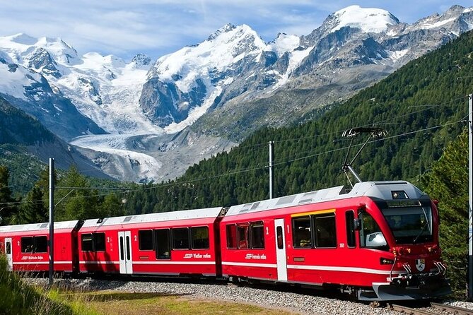 Bernina Red Train And St Moritz Tour from Milan - Tirano adds a border-town pause