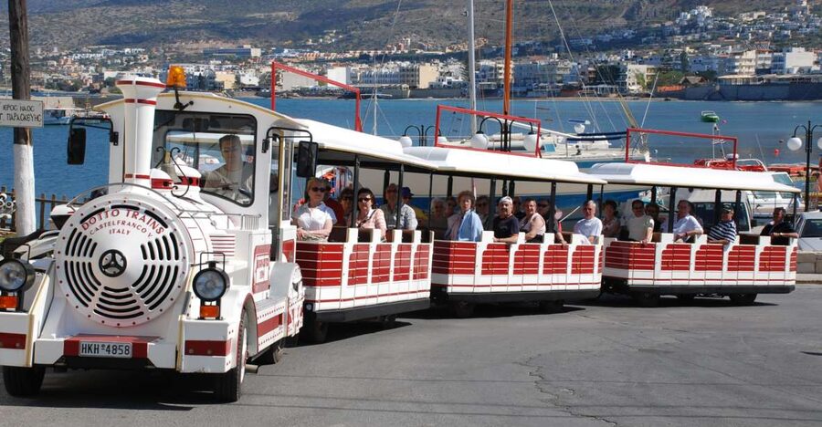 Chersonissos: Mini-Train City Highlights Tour - Boats, port views, and the coastal side of town