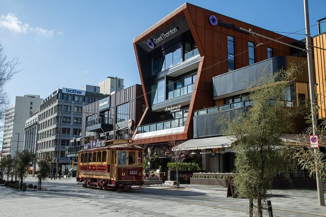 Christchurch Hop-On Hop-Off Tram - Cathedral Junction and the first circuit