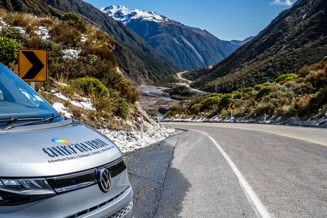 Christchurch to Arthur's Pass Day Tour: TranzAlpine Train & Lunch - Lake Pearson and the road into the Alps