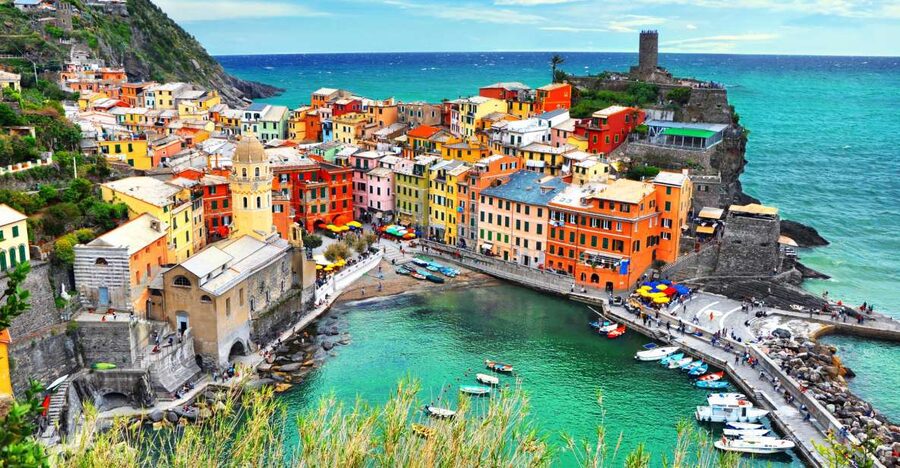 Cinque Terre Tour and Limoncino by Train from La Spezia - Vernazza gives you the classic first view