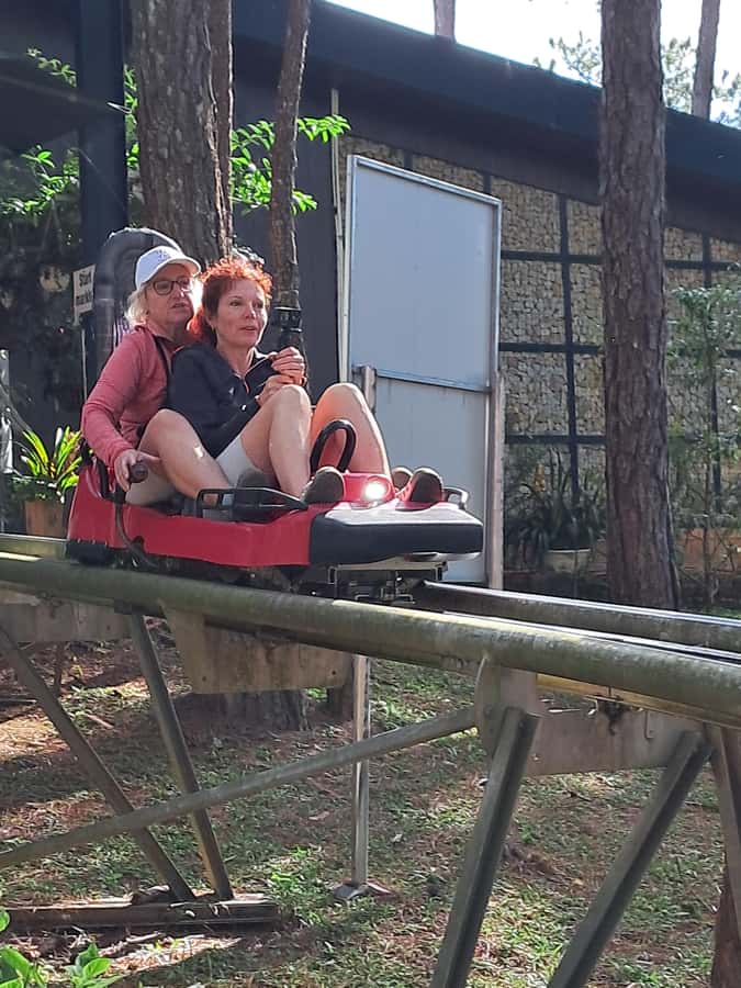 Dalat city tour by private car Combined train trip, Ziplines - Dalat Old Train Station and the ride to Linh Phuoc Pagoda