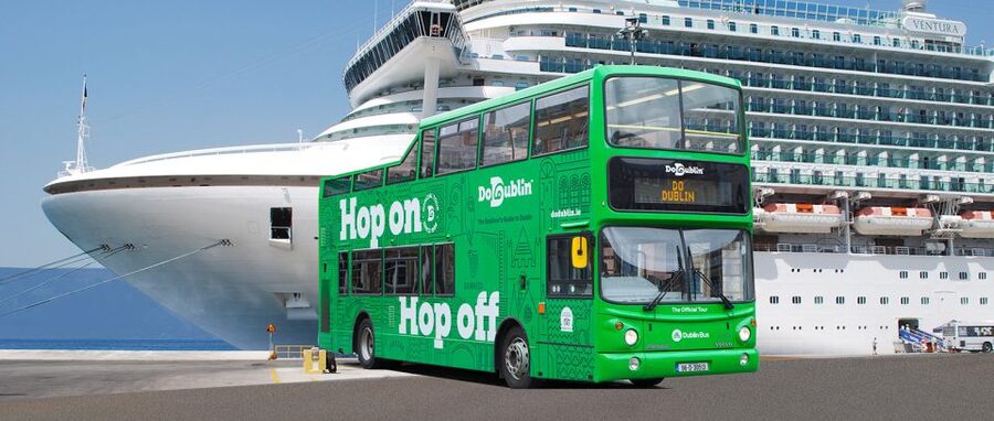 Dublin: Cruise Excursion Hop-On Hop-Off Tour & Rail Ticket - Pearse Station and the first city circuit
