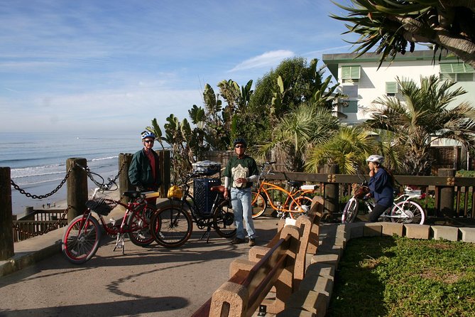 Electric Bike and Train Self Guided Tour of North San Diego Coast - Getting set up at Solana Beach
