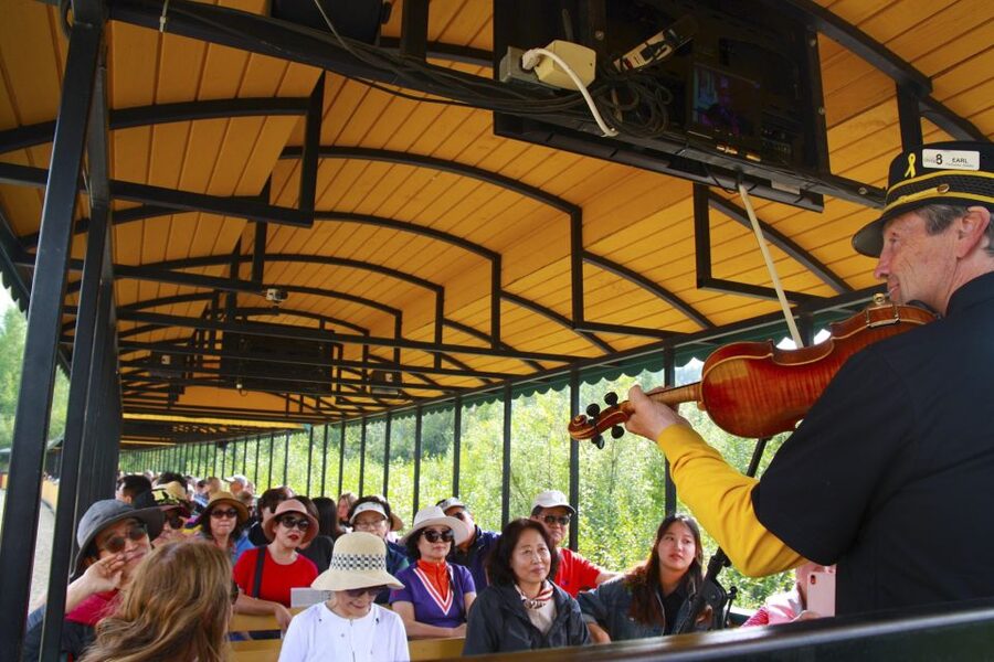 Fairbanks: Gold Dredge 8 Historic Train Tour - Gold panning is the hands-on payoff