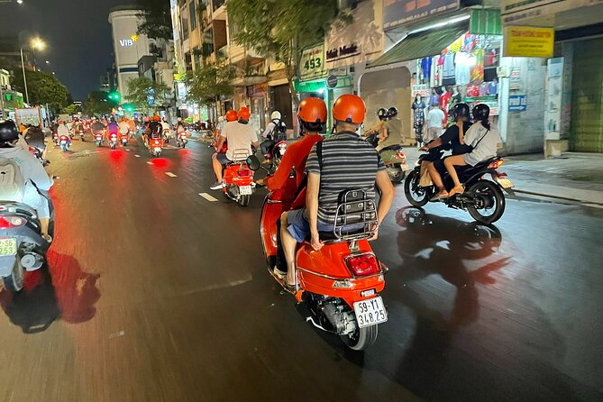 Female Riders Vespa Night Street Food + Train Street food 4 Hours - Hồ Truc Bạch brings several noodle dishes to the table