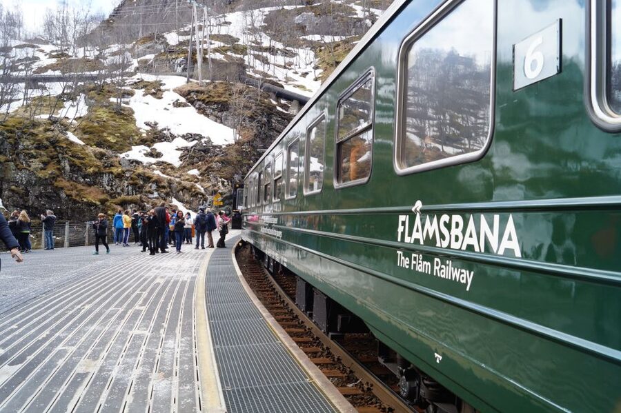 Fjords: Private Trip with Train and Cruise Ride - The Flåm Railway brings the mountains close