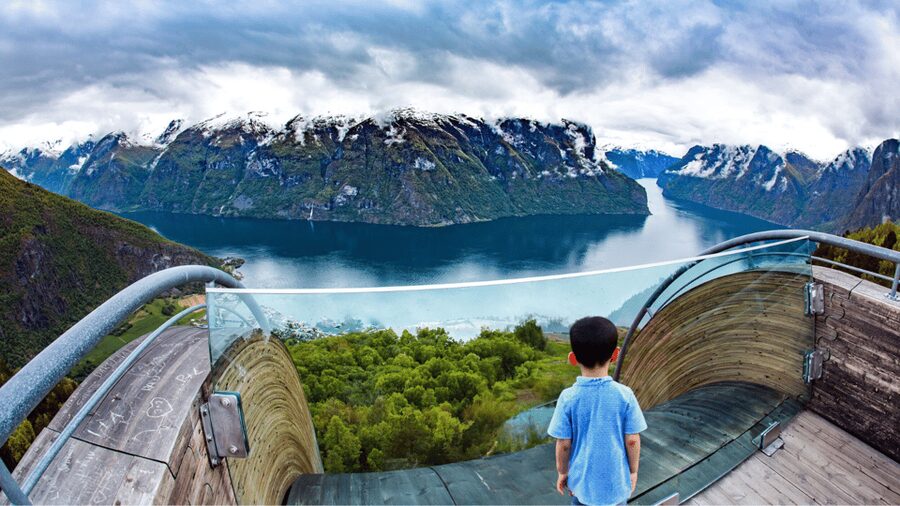 Flåm Flexible Tour with Stegastein, cruise and train include - Arriving in Flåm and riding the Flåm Railway
