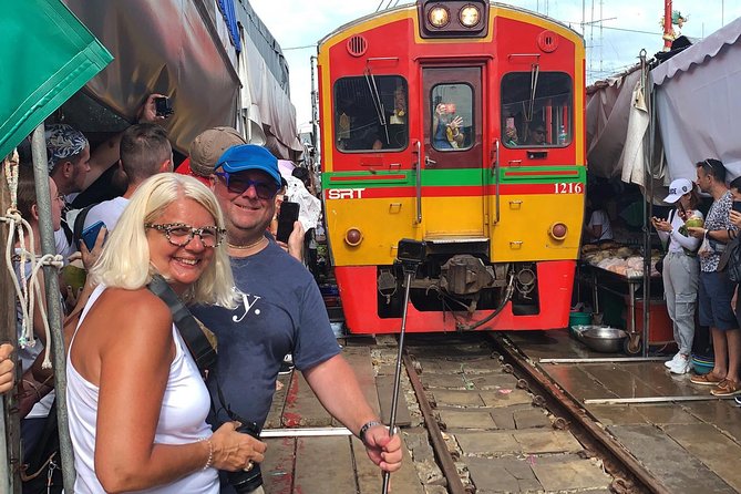 Floating and Railway Market (Optional Waterfall): Private Tour - Riding into Maeklong Railway Market