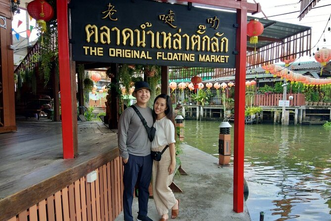 Floating & Railway Markets and Erawan Waterfall [Optional Luxury] - Cruising Damnoen Saduak Floating Market