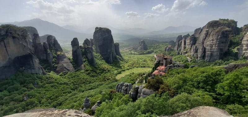 From Athens: Meteora Caves & Monasteries Day Trip by Train - Meeting your guide in Kalambaka