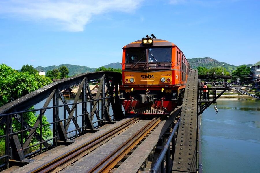 From Bangkok: Kanchanaburi War Cemetery and Death Railway.. - The optional Death Railway train ride
