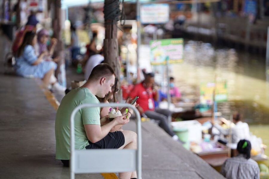 From Bangkok : Meklong Railway Market By Bus - Exploring Damnoensaduak from the water