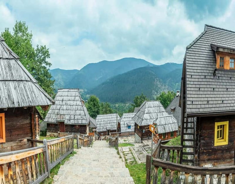 From Belgrade: Drina River House, Sargan 8 Train & Drvengrad - Drvengrad, the wooden town from Life Is a Miracle
