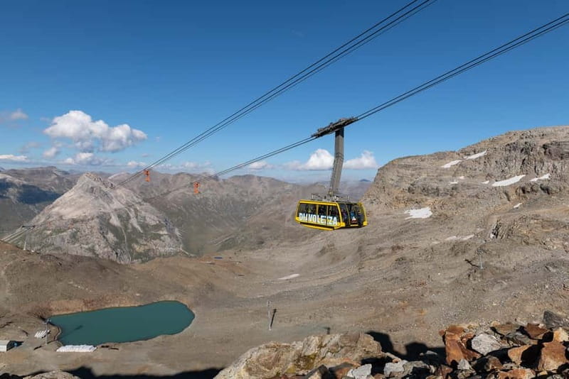 From Como, Alpine Wonders: Lunch at Diavolezza and Bernina - The Diavolezza cable car makes the summit accessible
