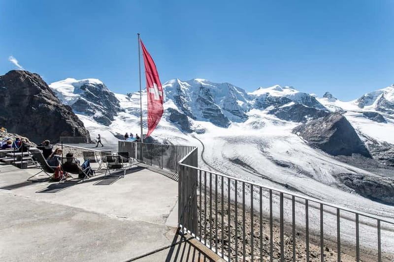 From Como, Alpine Wonders: Lunch at Diavolezza and Bernina - The Bernina Red Train is the other main event