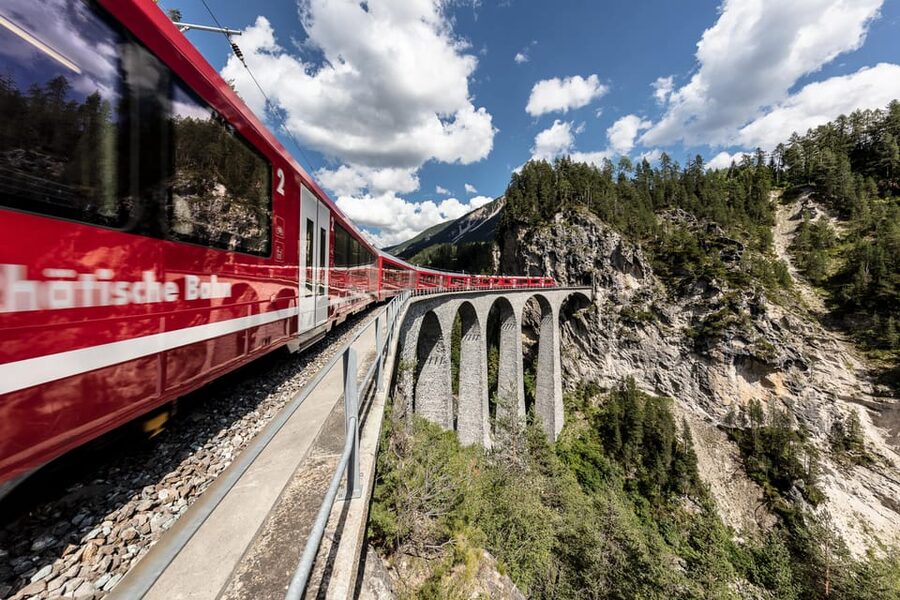 From Como: St. Moritz and Tirano Trip with Bernina Express - The Bernina Express through high Alpine country