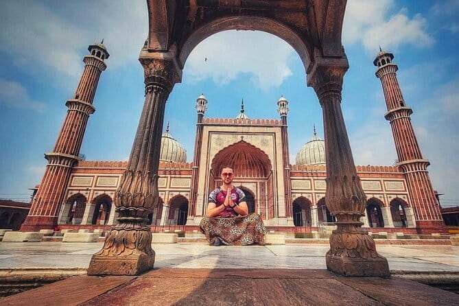 From Delhi Private Taj Mahal and Agra Day Trip by Gatimaan Train - Mehtab Bagh and the back view of the Taj