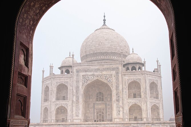 From Delhi : Taj Mahal & Agra Fort Tour by Luxury Express Train - First look at the Taj Mahal around 10:00 AM