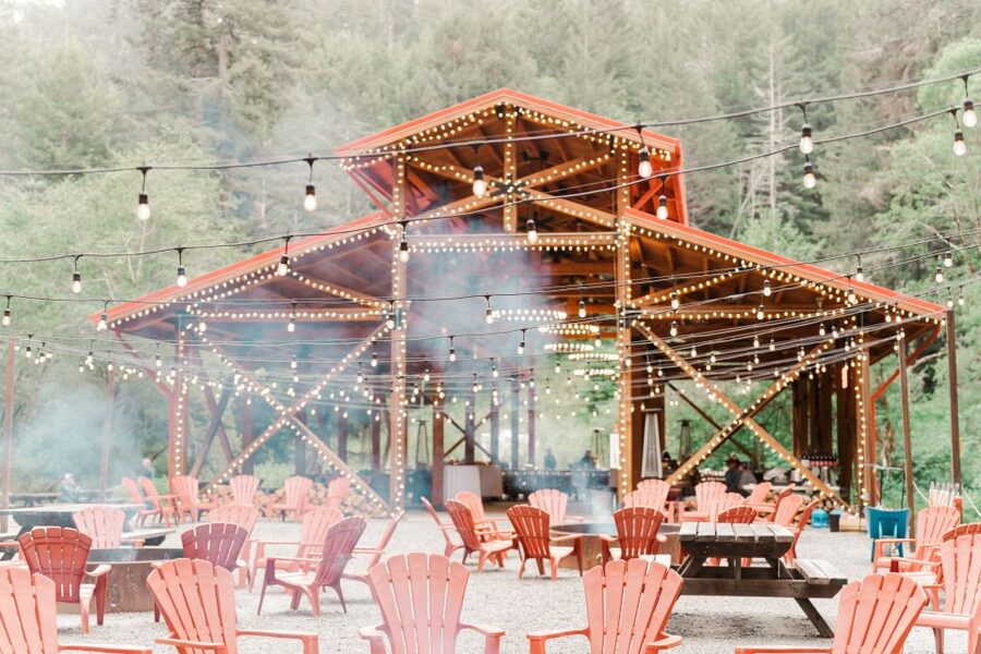 From Fort Bragg: Redwoods Train Ride and Nightclub Ticket - Live Music, Firepits, and Games