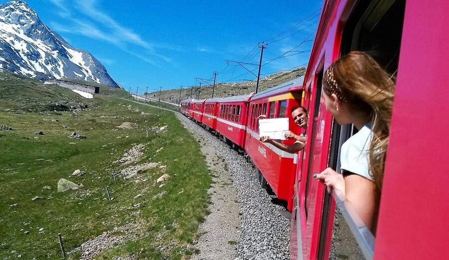 From Milan: Bernina Train, Swiss Alps & St. Moritz Day Trip - Crossing the Maloja Pass into St. Moritz