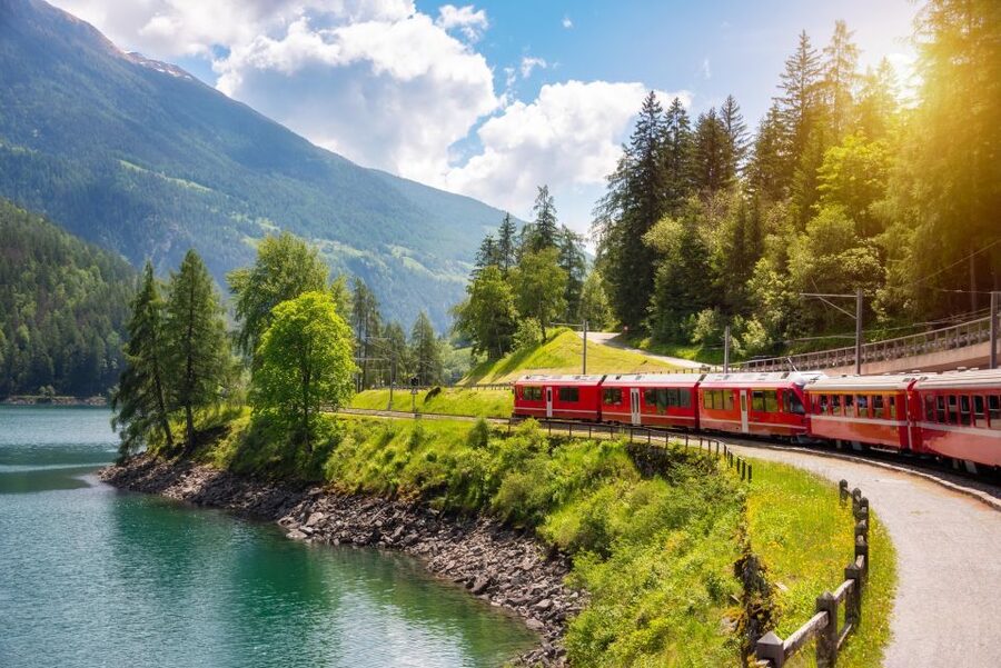 From Milan: St Moritz & Alps Day Trip with Bernina Red Train - The three-hour coach ride from Milan