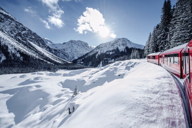 From Milan: St. Moritz and Panoramic Bernina Express Tour - Montebello Curve, high lakes, and Alp Gruem