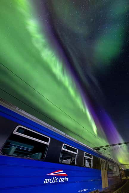 From Narvik: The Northern Lights Arctic Train Guided Tour - Ninety minutes by fire, lavvu, and open sky