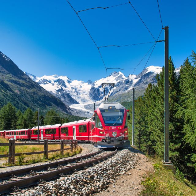From Saint Moritz: Bernina Red Train to Tirano - The climb to 2,253 meters