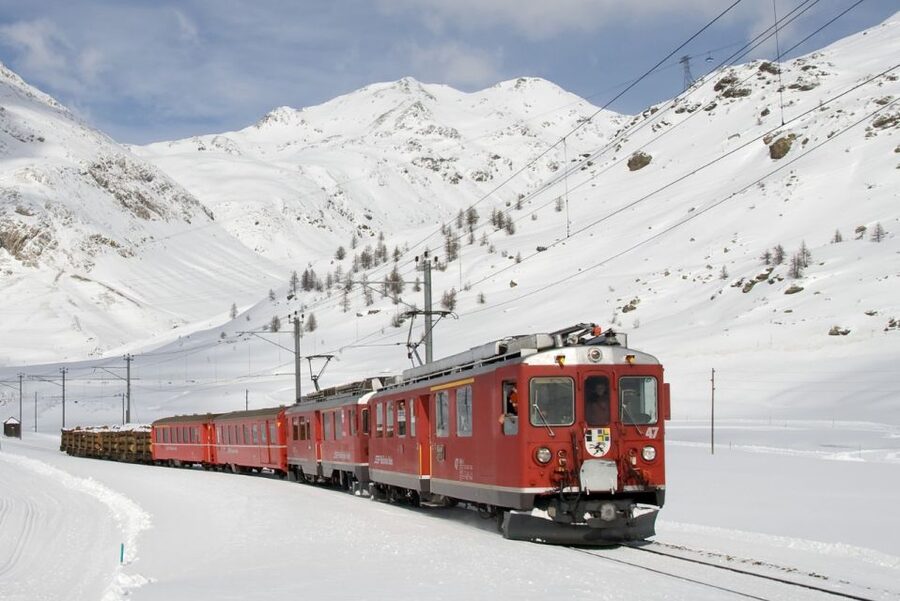 From Saint Moritz: Bernina Red Train with Winery Tasting - Why the regular carriage still works