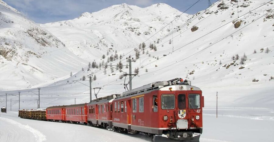From Saint Moritz: Bernina Red Train with Winery Tasting - Arriving in Tirano around 12:23 p.m.