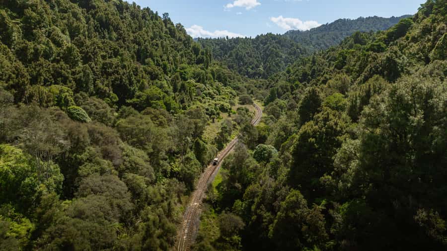 From Taumarunui: The Republic Rail Cart Adventure - Morning tea in historic Matiere