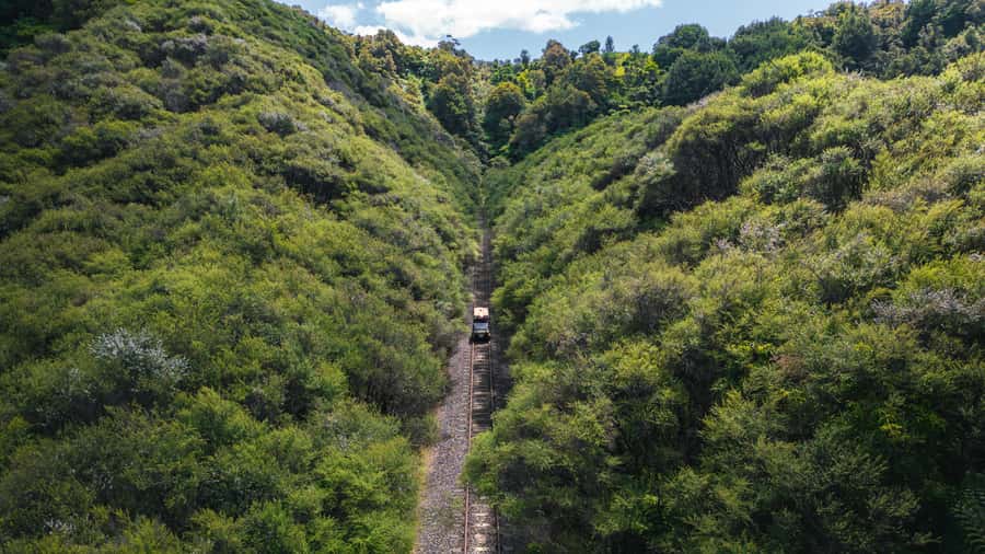 From Taumarunui: The Republic Rail Cart Adventure - Starting at Okahukura after check-in