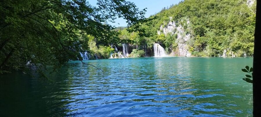 From Zadar: Plitvice Lakes Tour with Boat & Train Ride - The boat across Lake Kozjak
