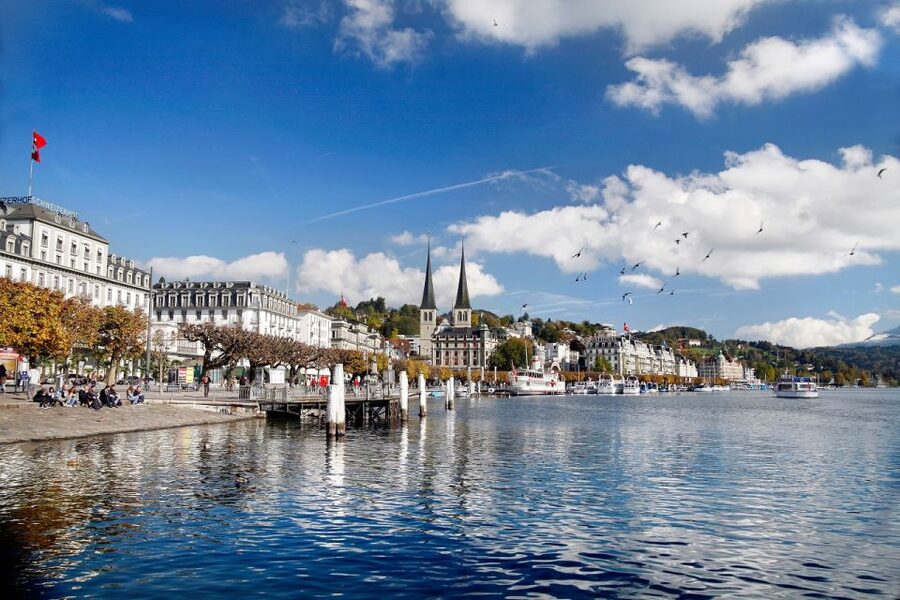 From Zurich: Funicular to Mt. Bürgenstock & Lake Lucerne - Bürgenstock resort, paths, and big lake views