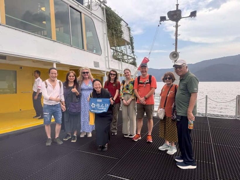 Fuji,Hakone Ropeway/Cruise/Shinkansen Ride w/lunch frm Tokyo - Lake Ashi by Yufune SORAKAZE