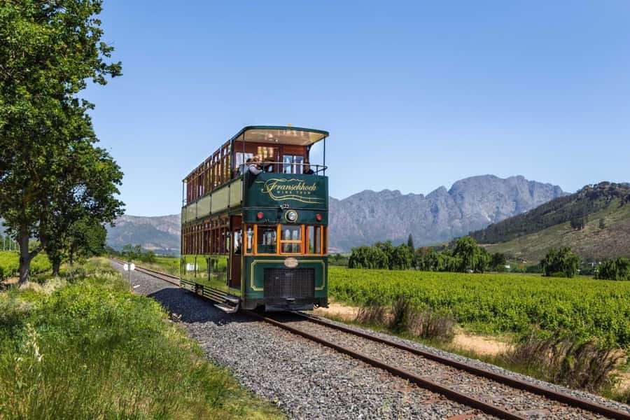 Full-Day Franschhoek tram Wine Tour from Cape Town - What a Winery Stop Feels Like
