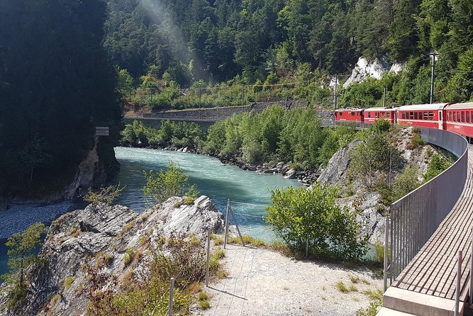 Glacier Express Panoramic Train Round Trip in one Day Private Tour from Basel - The Rhine Gorge is the first major scenic payoff