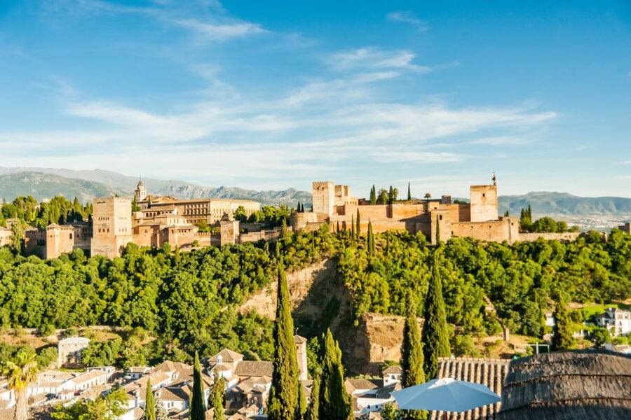 Granada City Train 1 or 2-Day Hop-On Hop-Off Ticket - Arco de Elvira and Hospital Real