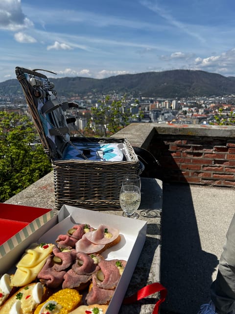 Graz: Funicular Ride & Schlossberg Picnic Experience - Finding the best photo places above Graz