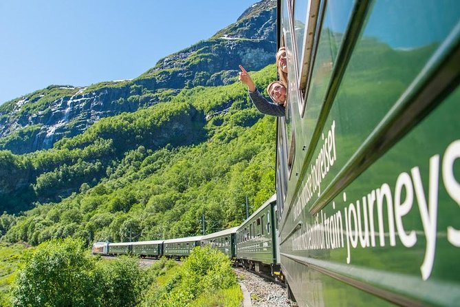 Guided tour - Viking Village, Nærøyfjord Cruise and Flåm Railway - Cruising the narrow Nærøyfjord