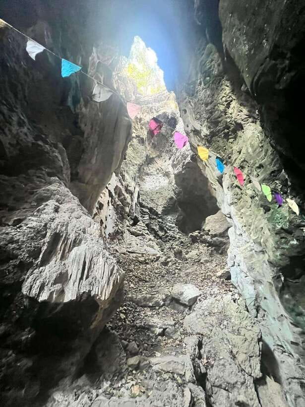 Half-day swing bridge, bamboo train, batcave & Killing cave - The Bat Cave at dusk